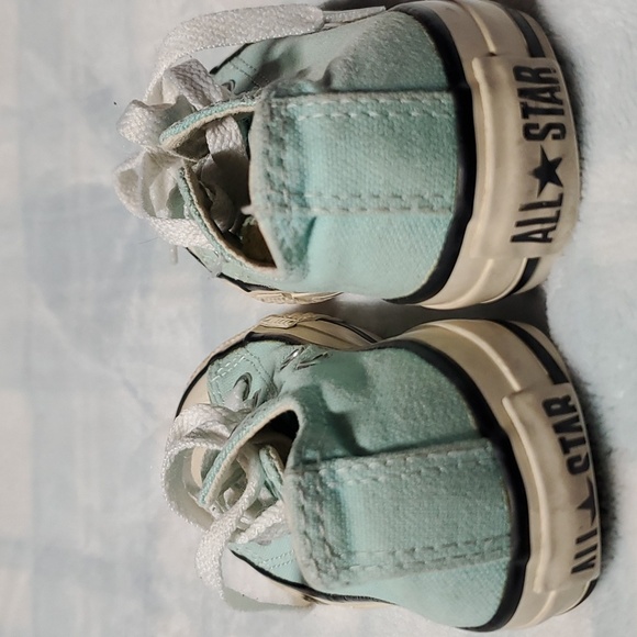 CONVERSE ALL STAR GIRLS BLUE SHOES SIZE 11 - Picture 4 of 12